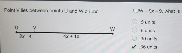 If uw 9x 9 what is uw in units
