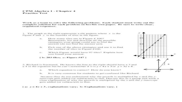 Cpm algebra 1 homework answers pdf