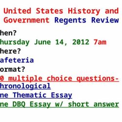 United states history regents review packet