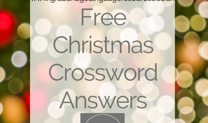 Prestige english hk christmas crossword answers