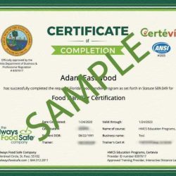 Certificate servsafe handler food certification safe serve training sugga slideshare small large upcoming hospitality