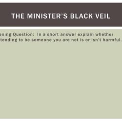 Figurative language in the minister's black veil